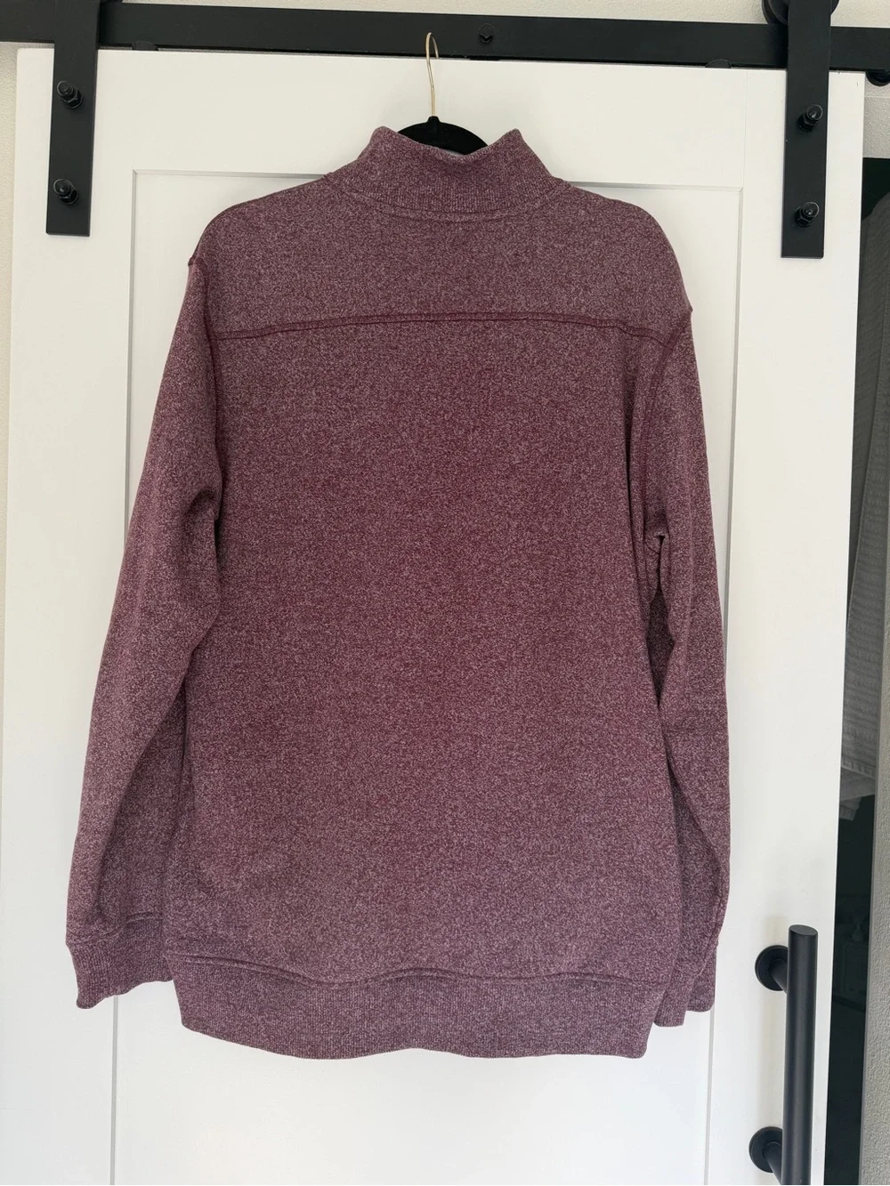 Travis Mathew Men's Heathered Maroon Quarter-Zip Pullover